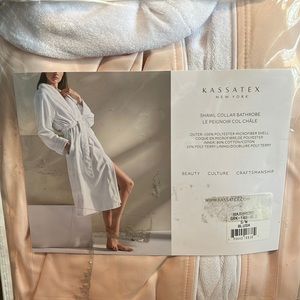 kassatex shawl collar bathrobe NEW